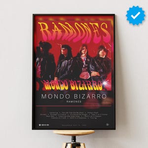 Ramones Poster | Mondo Bizarro Poster | Album Poster Prints | Wall Decor Posters | Album Cover | Rock Music Poster
