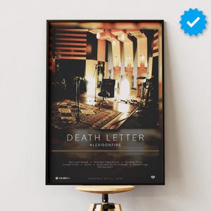 Póster de Alexisonfire / Póster de Death Letter / Impresiones de pósteres de álbumes / Pósteres de decoración de pared / Portada de álbum / Póster de música rock