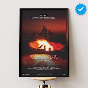 The Band Poster | Northern Lights - Southern Cross Poster | Album Poster Prints | Wall Decor Posters | Album Cover | Rock Music Poster