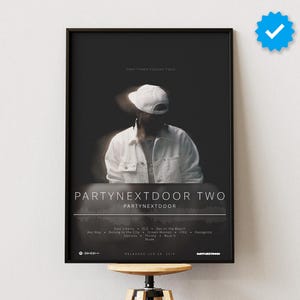 Partynextdoor Poster | Partynextdoor Zwei Drucke | Album Poster Drucke | Wanddekor Poster | Album-Cover | R&B Musik Poster