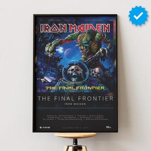 Iron Maiden Poster | The Final Frontier Poster | Album Poster Prints | Wall Decor Posters | Album Cover | Metal Music Poster