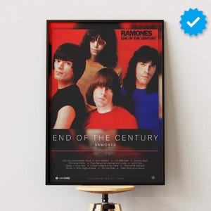 Ramones Poster | End Of The Century Poster | Album Poster Prints | Wall Decor Posters | Album Cover | Rock Music Poster