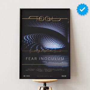 Tool Poster | Fear Inoculum Poster | Album Poster Prints | Wall Decor Posters | Album Cover | Rock Music Poster