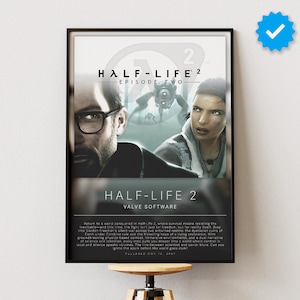 Half Life 2 Poster | Gaming Poster | Video Game Prints | Wall Decor Posters | Gaming Gift | Video Game Poster | Gaming Decor