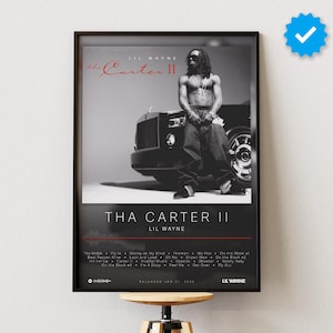 Poster di Lil Wayne / Poster di Tha Carter II / Stampe di poster di album / Poster di decorazioni da parete / Copertina di album / Poster di musica rap