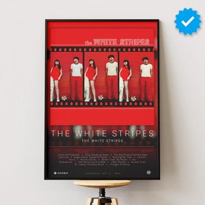 The White Stripes Poster | The White Stripes Print | Album Poster Prints | Wall Decor Posters | Album Cover | Rock Music Poster