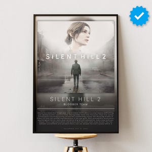 Silent Hill Poster | Gaming Poster | Videospiel Drucke | Wanddekor Poster | Gaming Geschenk | Videospiel Poster | Gaming Dekor
