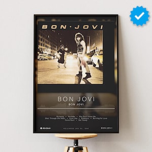 Bon Jovi Poster | Bon Jovi Print | Album Poster Prints | Wall Decor Posters | Album Cover | Rock Music Poster
