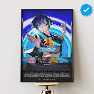 Persona 3 danse au clair de lune | Poster de jeu vidéo | Impression de jeu vidéo | Cadeau de jeu | Affiche de jeu vidéo | Décoration de jeu