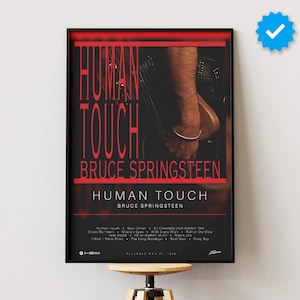 Bruce Springteen Poster | Human Touch Poster | Album Poster Prints | Wall Decor Posters | Album Cover | Rock Music Poster