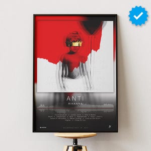 Rihanna Poster | ANTI Poster | Album Poster Prints | Wall Decor Posters | Album Cover | Pop Music Poster