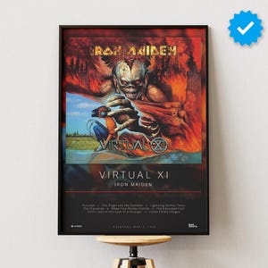 Iron Maiden Poster | Virtual XI Poster | Album Poster Prints | Wall Decor Posters | Album Cover | Metal Music Poster
