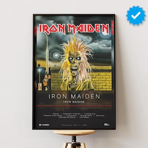 Iron Maiden Poster | Iron Maiden Print | Album Poster Prints | Wall Decor Posters | Album Cover | Metal Music Poster