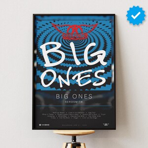 Aerosmith Poster | Big Ones Poster | Album Poster Prints | Wall Decor Posters | Album Cover | Rock Music Poster