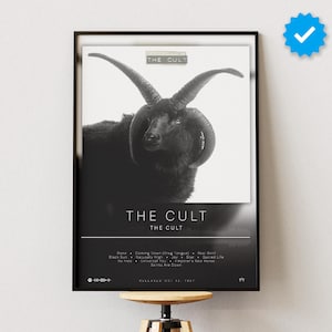 The Cult Poster | The Cult Print | Album Poster Prints | Wall Decor Posters | Album Cover | Rock Music Poster