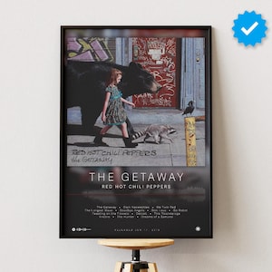 Red Hot Chili Peppers Poster | The Getaway Poster | Album Poster Prints | Wall Decor Posters | Album Cover | Rock Music Poster