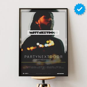 Partynextdoor Poster | Partynextdoor Druck | Album Poster Drucke | Wanddekor Poster | Album-Cover | R&B Musik Poster