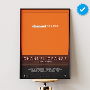 Póster de Frank Ocean / Póster de Channel Orange / Impresiones de pósteres de álbumes / Pósteres de decoración de pared / Portada de álbum / Póster de música R&B