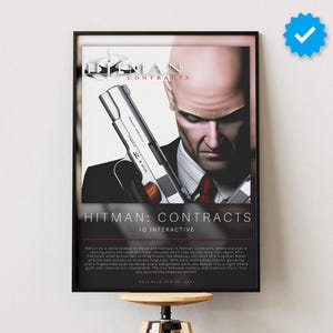 Hitman: Contracts Poster | Gaming Poster | Video Game Prints | Wall Decor Posters | Gaming Gift | Video Game Poster | Gaming Decor