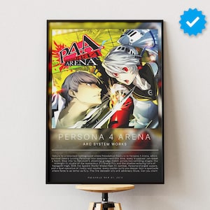 Affiche de l'arène Persona 4 | Poster de jeu vidéo | Impressions de jeux vidéo | Affiches décoratives murales | Cadeau de jeu | Affiche de jeu vidéo | Décoration de jeu