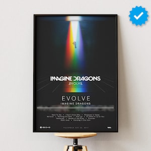 Imagine Dragons Poster | Evolve Poster | Album Poster Prints | Wall Decor Posters | Album Cover | Pop Music Poster
