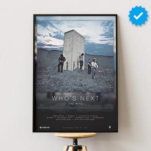 Poster The Who / Poster Who&#39;s Next / Stampe poster album / Poster decorazioni da parete / Copertina album / Poster musica rock