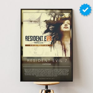 Resident Evil 7 Poster | Gaming Poster | Video Game Prints | Wall Decor Posters | Gaming Gift | Video Game Poster | Gaming Decor