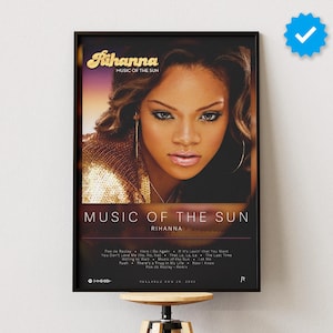 Rihanna Poster | Music Of The Sun Poster | Album Poster Prints | Wall Decor Posters | Album Cover | Pop Music Poster