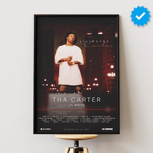 Poster di Lil Wayne / Poster di Tha Carter / Stampe di poster di album / Poster di decorazioni da parete / Copertina di album / Poster di musica rap