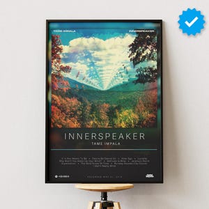 Tame Impala Poster | InnerSpeaker Poster | Album Poster Prints | Wall Decor Posters | Album Cover | Indie Music Poster