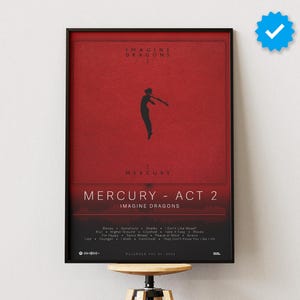 Imagine Dragons Poster | Mercury - Act 2 Poster | Album Poster Prints | Wall Decor Posters | Album Cover | Pop Music Poster