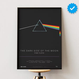 Póster de Pink Floyd / Póster de The Dark Side Of The Moon / Impresiones de pósteres de álbumes / Pósteres de decoración de pared / Portada de álbum / Póster de música rock