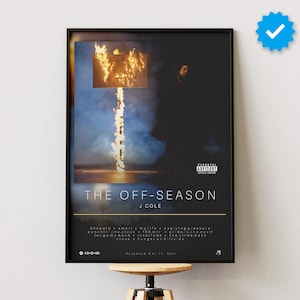 J Cole Poster | The Off-Season Poster | Album Poster Prints | Wall Decor Posters | Album Cover | Rap Music Poster