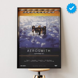 Aerosmith Poster | Aerosmith Print | Album Poster Prints | Wall Decor Posters | Album Cover | Rock Music Poster