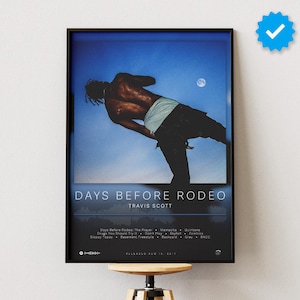 Travis Scott Poster | Days Before Rodeo Poster | Album Poster Prints | Wall Decor Posters | Album Cover | Rap Music Poster