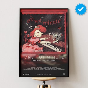 Red Hot Chili Peppers Poster | One Hot Minute Poster | Album Poster Prints | Wall Decor Posters | Album Cover | Rock Music Poster