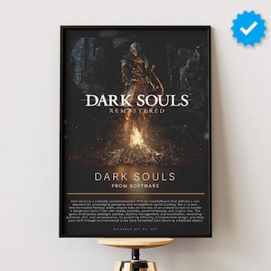 Dark Souls Poster | Gaming Poster | Video Game Prints | Wall Decor Posters | Gaming Gift | Video Game Poster | Gaming Decor