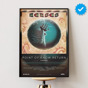 Kansas Poster | Point Of Know Return Poster | Album Poster Prints | Wall Decor Posters | Album Cover | Rock Music Poster