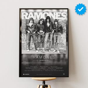 Ramones Poster | Ramones Print | Album Poster Prints | Wall Decor Posters | Album Cover | Rock Music Poster
