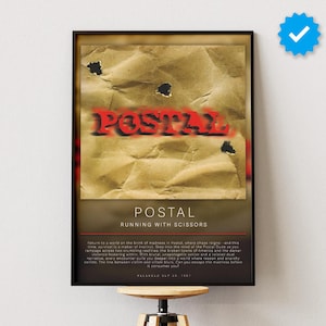 Postal Poster | Gaming Poster | Video Game Prints | Wall Decor Posters | Gaming Gift | Video Game Poster | Gaming Decor