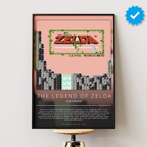 The Legend of Zelda Poster | Gaming Poster | Video Game Prints | Wall Decor Posters | Gaming Gift | Video Game Poster | Gaming Decor