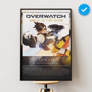 Overwatch Poster | Gaming Poster | Video Game Prints | Wall Decor Posters | Gaming Gift | Video Game Poster | Gaming Decor