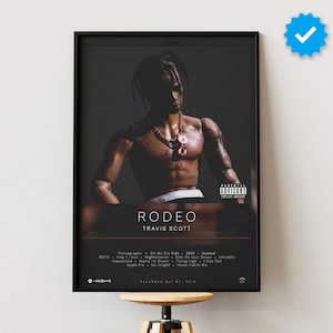 Travis Scott Poster | Rodeo Poster | Album Poster Prints | Wall Decor Posters | Album Cover | Rap Music Poster