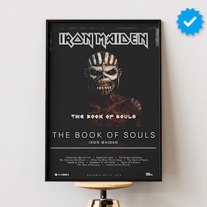 Iron Maiden Poster | The Book Of Souls Poster | Album Poster Prints | Wall Decor Posters | Album Cover | Metal Music Poster