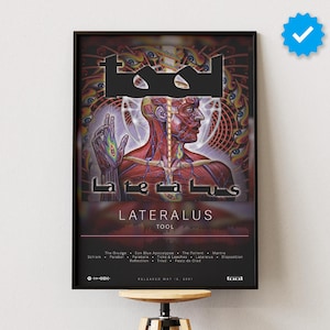 Cartaz de ferramentas | Cartaz de Lateralus | Impressões de cartazes de álbuns | Cartazes de decoração de parede | Capa de álbum | Cartaz de música rock