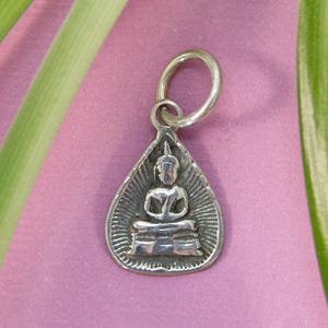 Buddha Pendant ~ 925 sterling silver, Super petite Buddha charm sized pendant