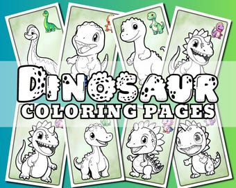 Dinosaur Coloring Pages for Kids: 25 Printable Dino Activity Sheets (PDF Download)