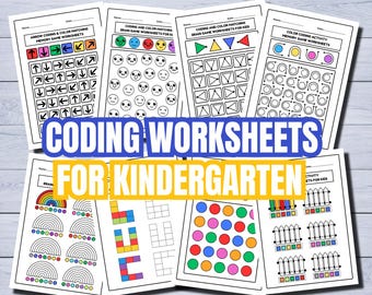 Kindergarten Coding Arbeitsblatt: Frühe STEM logische Aktivitäten (PDF Download)