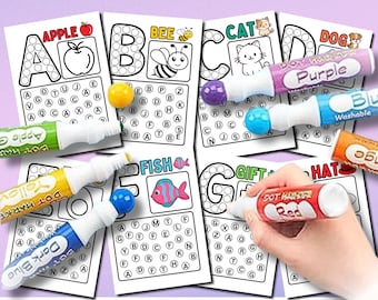 Alphabet Dot Marker Worksheets: A-Z Printable Activity Pages (PDF Download) Ages 3-8