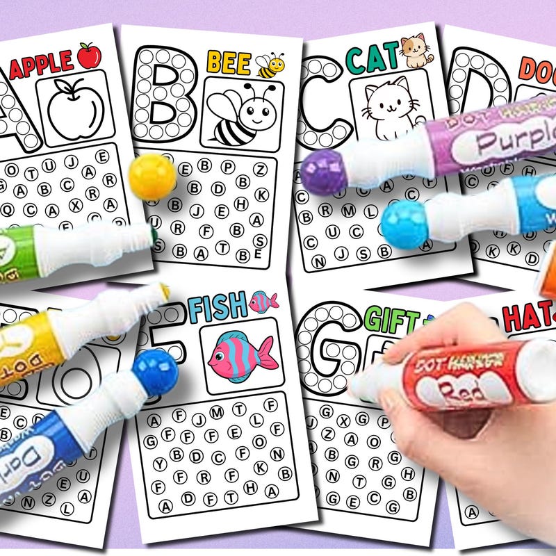 Dotting Letter C - Etsy